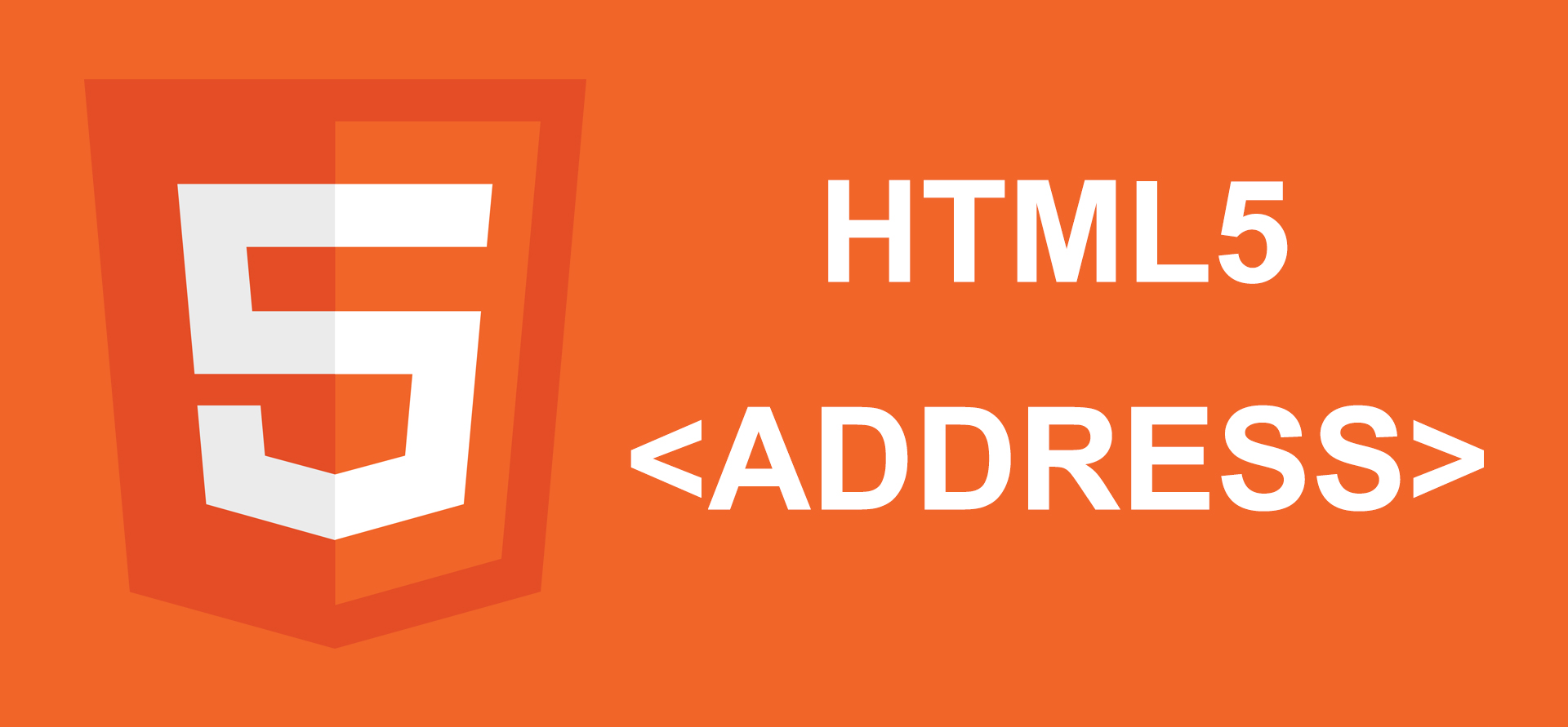 Tutorial HTML5 - Elemen <address> image