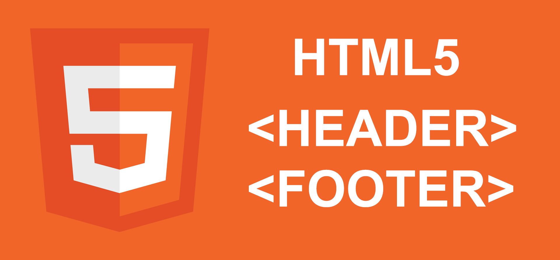 Tutorial HTML5 - Elemen <header> dan <footer> image