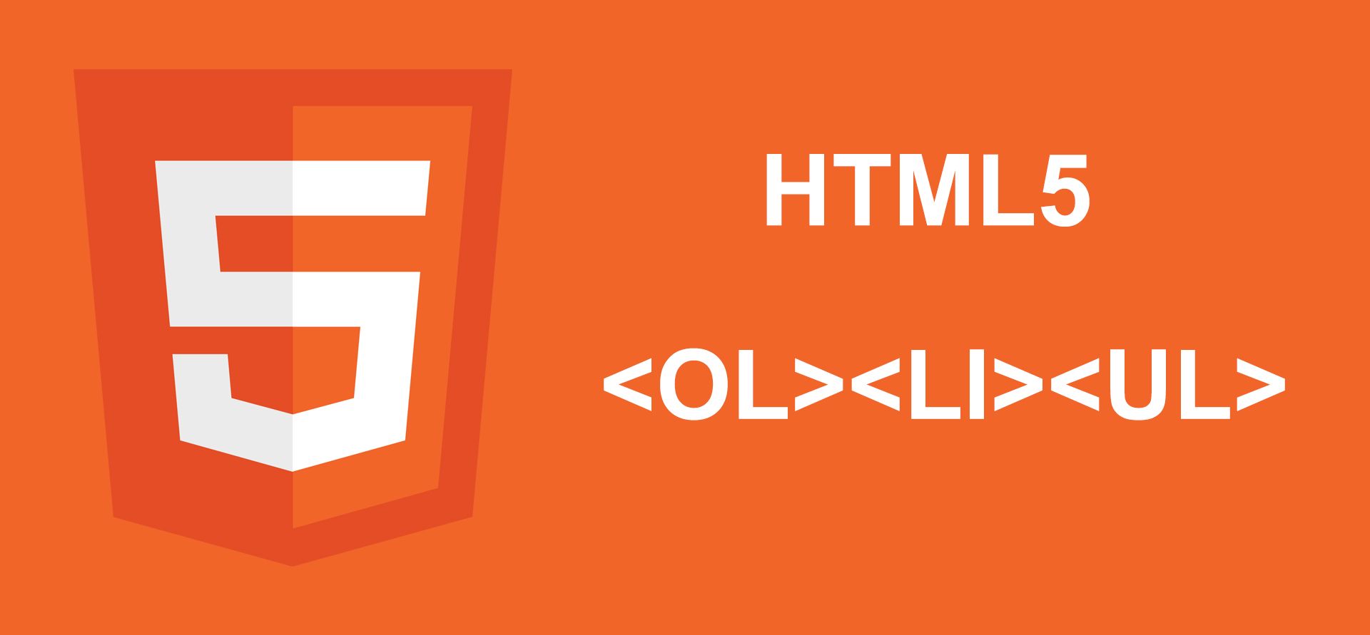 Tutorial HTML5 - list image